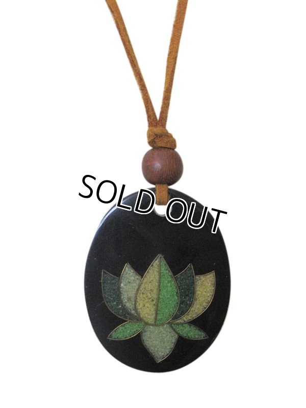 画像2: 【革紐ネックレス】エスニック革紐ロングペンダント・ネックレス 2色展開