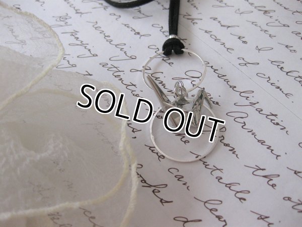 画像4: 【送料無料】【レザーネックレス】◆flower storm◆ 上品な折り鶴チャームのレザーネックレス シルバー（革紐ロングネックレス メンズ/レディース）