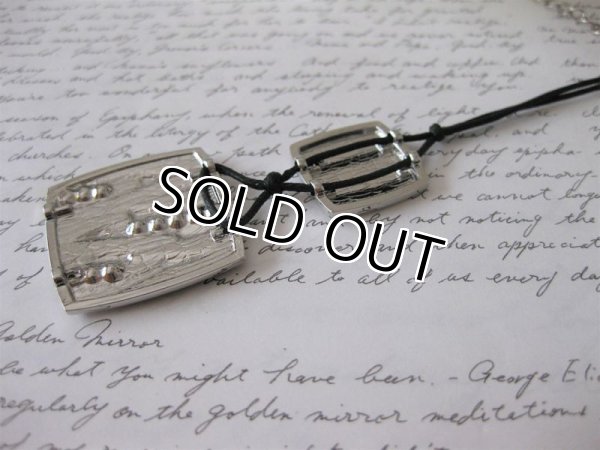 画像5: 【送料無料】クールなゼブラ柄スクエアチャームのレザーネックレス（革紐ネックレス メンズ/レディース）