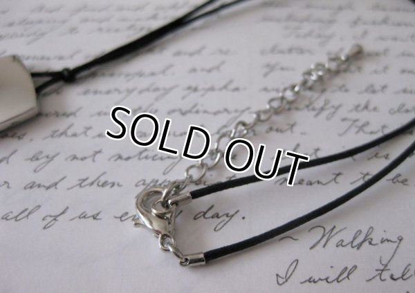 画像6: 【送料無料】クールなゼブラ柄スクエアチャームのレザーネックレス（革紐ネックレス メンズ/レディース）