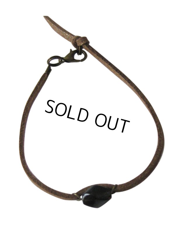画像6: 【送料無料】【レザーブレスレット】◆flower storm◆天然石スモーキークォーツのシンプル革紐ブレスレット（アクセサリー メンズ/レディース）