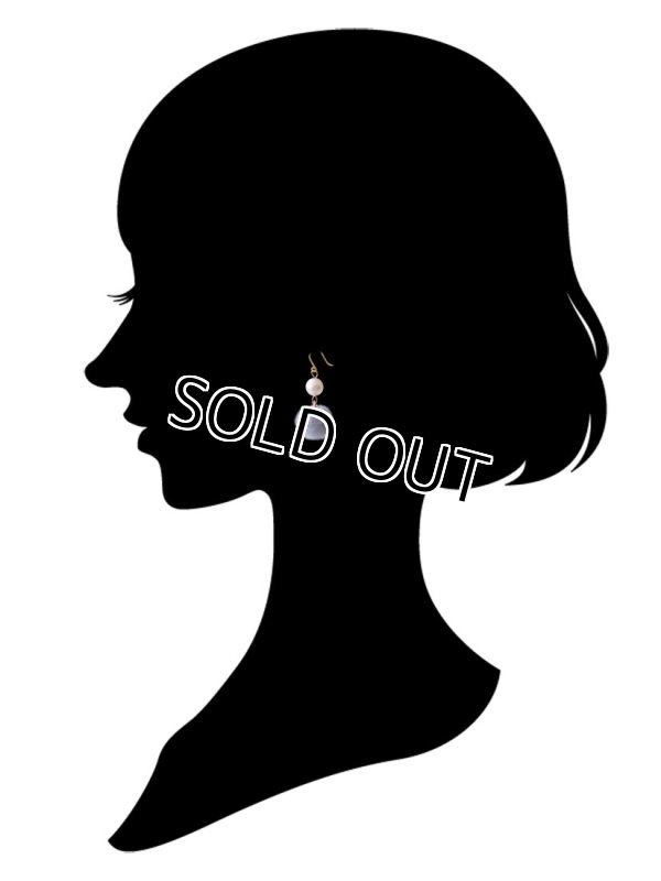 画像14: 【送料無料】【ピアス】◆flower storm◆フェイクファー＆TOHO製エアーパール樹脂フックピアス 秋冬デザイン♪ 2色（アクセサリー アレルギー対応 エコファー）