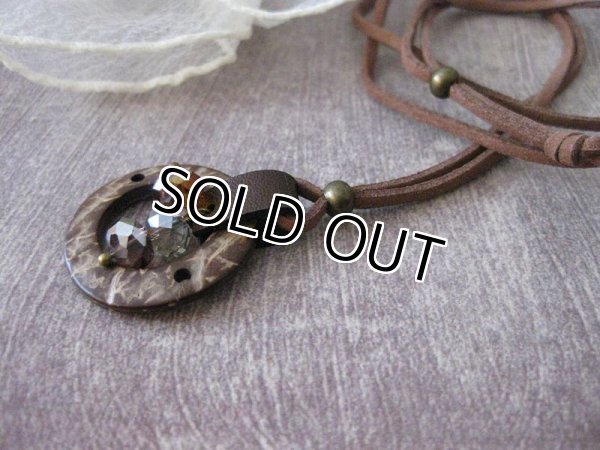 画像11: 【送料無料】【レザーネックレス】◆flower storm◆ナチュラルな質感が魅力♪ココナッツウッドのレザー＆ビーズ使い革紐ロングネックレス 2型（アクセサリーメンズ/レディース）