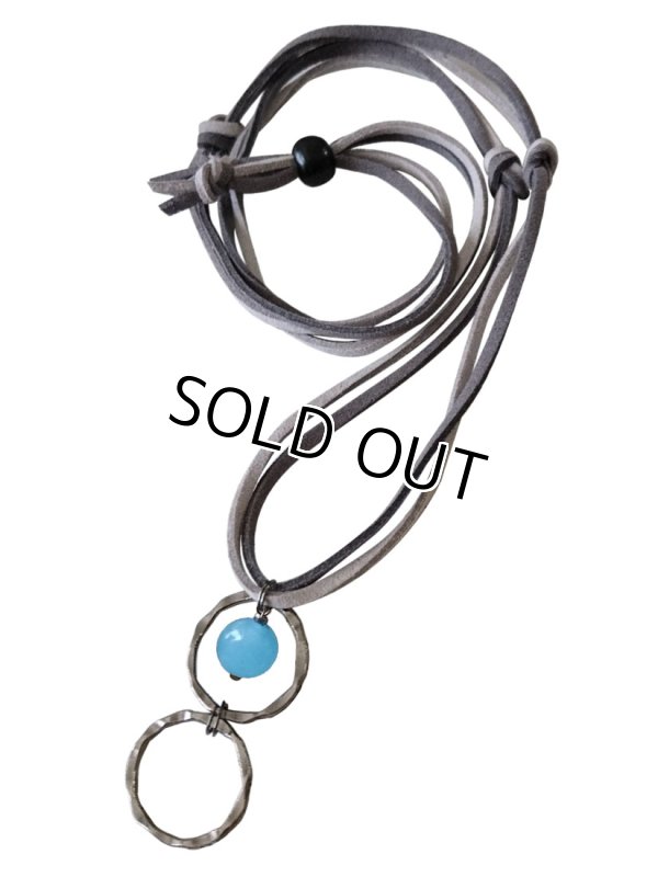 画像2: 【送料無料】【グラスホルダー】◆flower storm◆一粒天然石 ペンダント式サングラス、メガネホルダー 6種（眼鏡掛け レザーネックレス メンズ レディース）