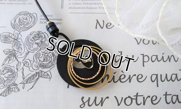 画像6: 【送料無料】【レザーネックレス】◆flower storm◆黒猫＆三つのリングモチーフの本牛革ロングネックレス（革紐アクセサリー レディース/メンズ）