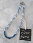 画像5: 【送料無料】◆flower storm◆長さ42cm アクリルビーズ＆チェコガラスビーズのショートネックレス ブルー 金属アレルギー対応  ( ステンレス アクセサリー 日本製 ）