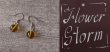 画像3: 【送料無料】【ピアス】◆flower storm◆天然琥珀 8mm コロンビア産ナチュラルアンバー サージカルステンレス製フックピアス 金属アレルギー対応（アクセサリー こはく アンバー Amber パワーストーン 日本製）