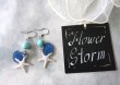 画像6: 【送料無料】【ピアス】◆flower storm◆8mm ターコイズとヒトデ、シェルのサージカルステンレス製フックピアス 金属アレルギー対応（アクセサリー 夏 海 天然石 パワーストーン ラッキーモチーフ 日本製）
