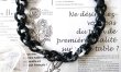 画像5: 【送料無料】◆flower storm◆長さ約44cm アクリルチェーン ショートネックレス Black×Silver  （アクセサリー ボリューム レディース  日本製)