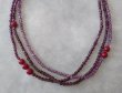画像7: 【送料無料】◆flower storm◆長さ51~56cm 天然石ルビージェイドと3種のビーズのモーヴ色3連ネックレス  アジャスター付 ( パワーストーン 翡翠 ヒスイ アクリル TOHO 真鍮 ステンレス アクセサリー 日本製 レディース ） 