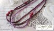 画像5: 【送料無料】◆flower storm◆長さ51~56cm 天然石ルビージェイドと3種のビーズのモーヴ色3連ネックレス  アジャスター付 ( パワーストーン 翡翠 ヒスイ アクリル TOHO 真鍮 ステンレス アクセサリー 日本製 レディース ） 