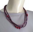 画像4: 【送料無料】◆flower storm◆長さ51~56cm 天然石ルビージェイドと3種のビーズのモーヴ色3連ネックレス  アジャスター付 ( パワーストーン 翡翠 ヒスイ アクリル TOHO 真鍮 ステンレス アクセサリー 日本製 レディース ） 