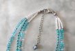 画像6: 【送料無料】◆flower storm◆長さ51~56cm アクアブルーのビーズ3連ネックレス 14mmチェコビーズ＆異素材ビーズ アジャスター付 ( アクセサリー TOHOビーズ 真鍮 ステンレス 日本製 ）
