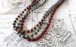 画像5: 【送料無料】◆flower storm◆長さ51~56cm マルチカラー ウッド＆スワロフスキービーズ3連ネックレス アジャスター付 (アクセサリー 木製 スワロ SWAROVSKI  ラインストーン TOHOビーズ ステンレス 日本製 ）