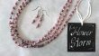 画像6: 【送料無料】◆flower storm◆長さ47~52cm ニュアンスカラー4種のガラスビーズ3連ネックレス アジャスター付 モーヴ/セージ(アクセサリー ステンレス TOHOビーズ MIYUKIビーズ 日本製 ）