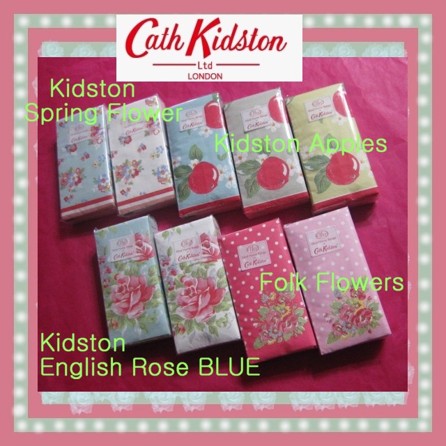 画像: 【Cath Kidston】キャスキッドソン★ポケットティッシュ 10枚入り（ペーパーナプキン/ラッピングペーパー）【メール便対応】