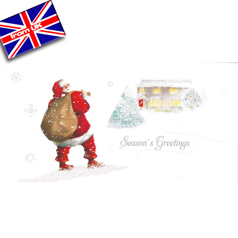 画像1: イギリス直輸入クリスマスカード(message: ...and a happy New Year)