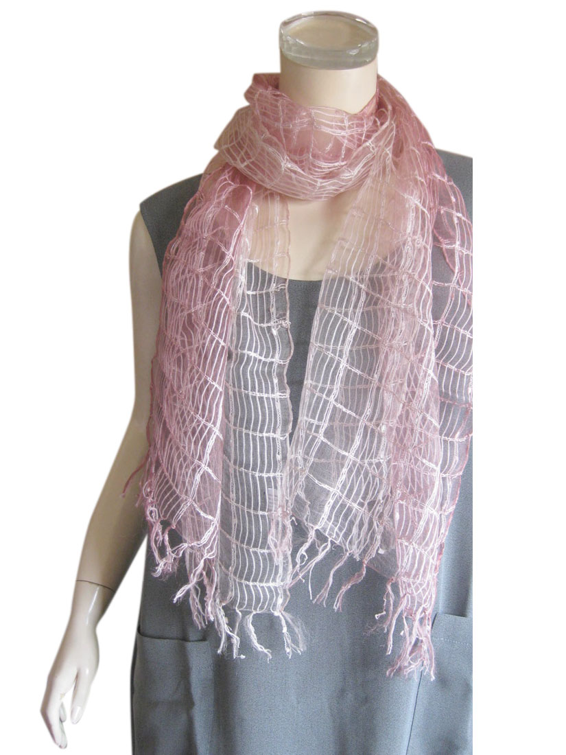 薄手ストール シルク混パステルピンクグラデーションストール In 0293s 母の日 誕生日 ギフト ストール スカーフ マフラー ジュエリーとアクセサリーの 栞 しおり