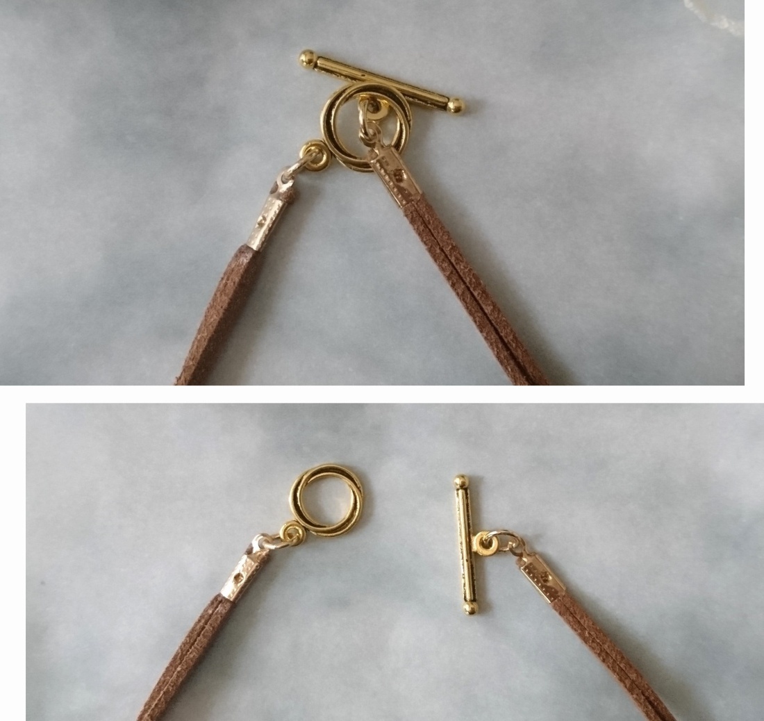 画像5: 【送料無料】◆flower storm◆長さ約55cm ウッドとアクリル、水牛ビーズの 革紐ネックレス ライトマスタード×ブラウン（アクセサリー レザーネックレス 木製 樹脂 バッファローホーン 天然素材 日本製）