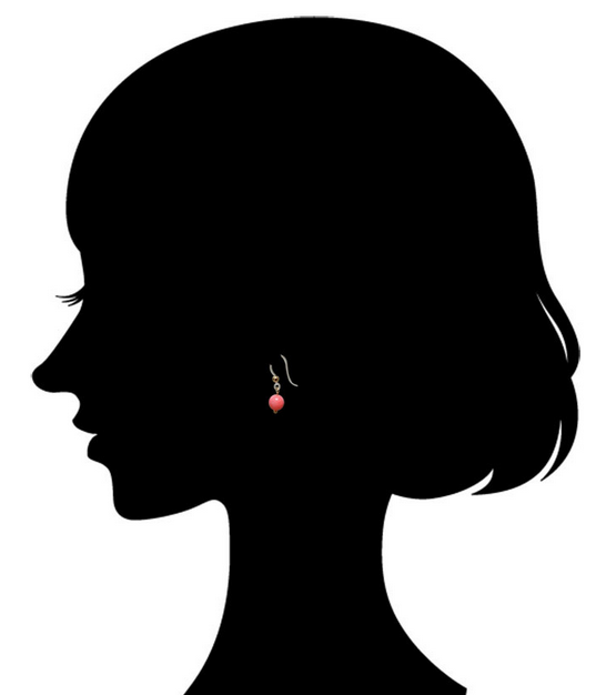 画像: 【送料無料】【ピアス】◆flower storm◆3月誕生石 ピンク珊瑚の樹脂フックピアス 約6mm ピンクコーラル（珊瑚 サンゴ パワーストーン アレルギー対応 日本製）