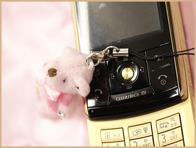 画像: ★ラブリーキュート！リボンのクマさん携帯ストラップ♪　