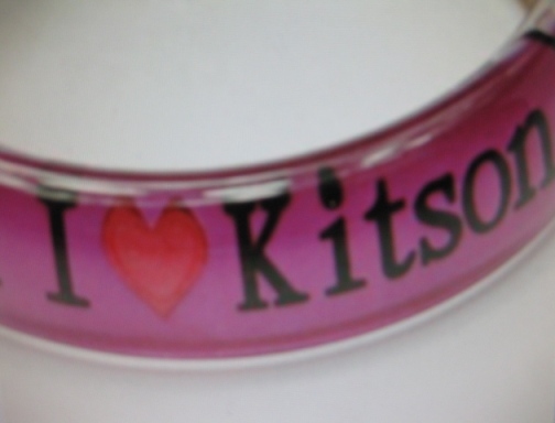 画像: 【Kitson】キットソン　クリアバングル "I heart Kitson" パープル