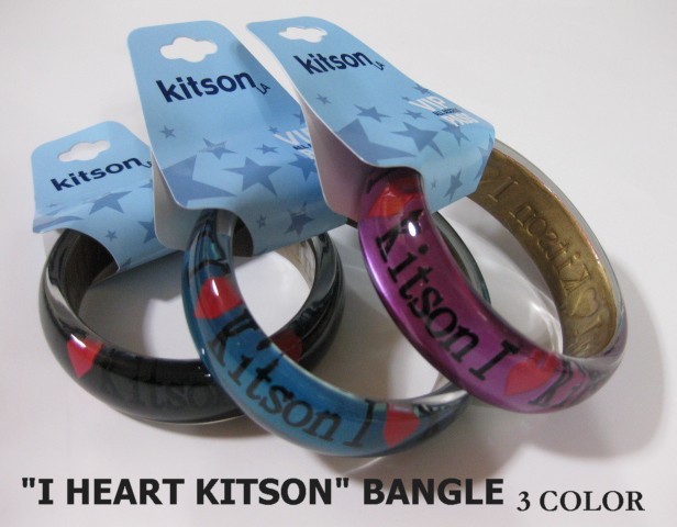 画像: 【Kitson】キットソン　クリアバングル "I heart Kitson" パープル